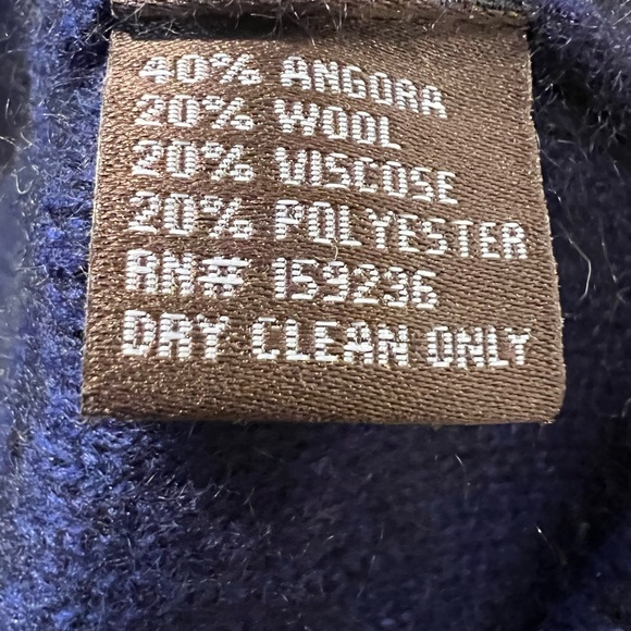 J McLaughlin wool sweater, navy blue, NWOT - Picture 3 of 4